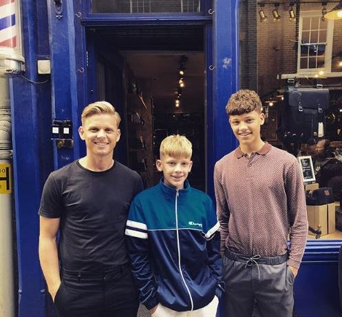 Jeff Brazier and his sons Bobby and Freddy