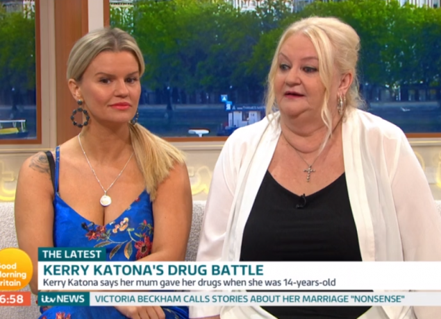 Kerry Katona and her mum Sue on GMB