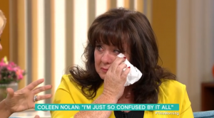 Coleen broke down on This Morning discussing her feud with Kim Woodburn (Credit: ITV)