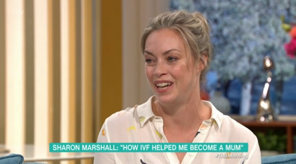 Sharon Marshall brings newborn baby on This Morning as she discusses