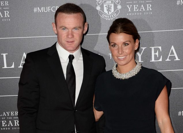 Wayne and Coleen Rooney arrive at Manchester United Football Club