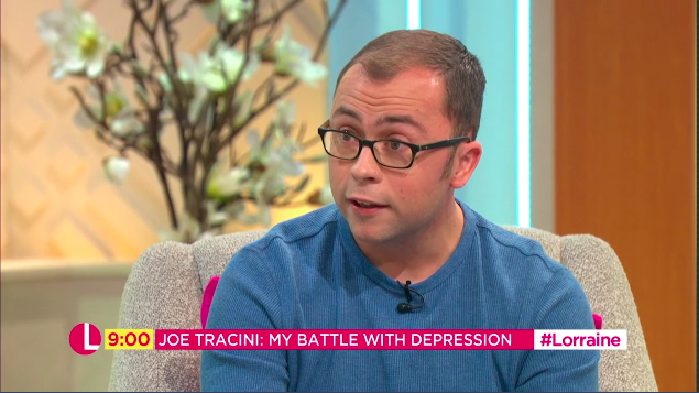 Joe Tracini appears on Lorraine