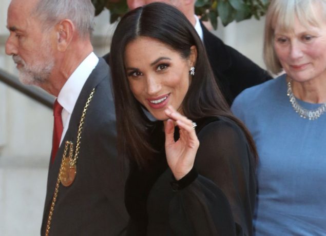 Meghan Markle, Duchess of Sussex attends the Royal Academy of Arts to view Oceania