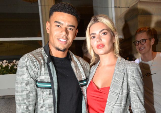 Love Islands Couple Wes Nelson And Megan Barton Arriving At Rosso Restaurant And Bar In Manchester