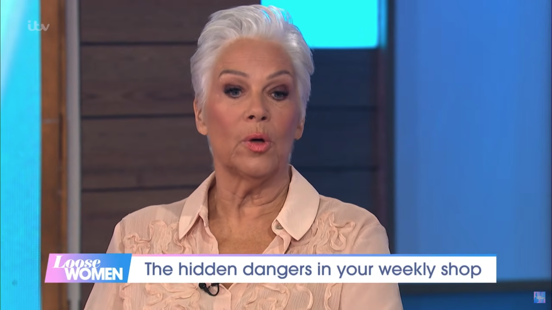 Denise Welch speaking on Loose Women today