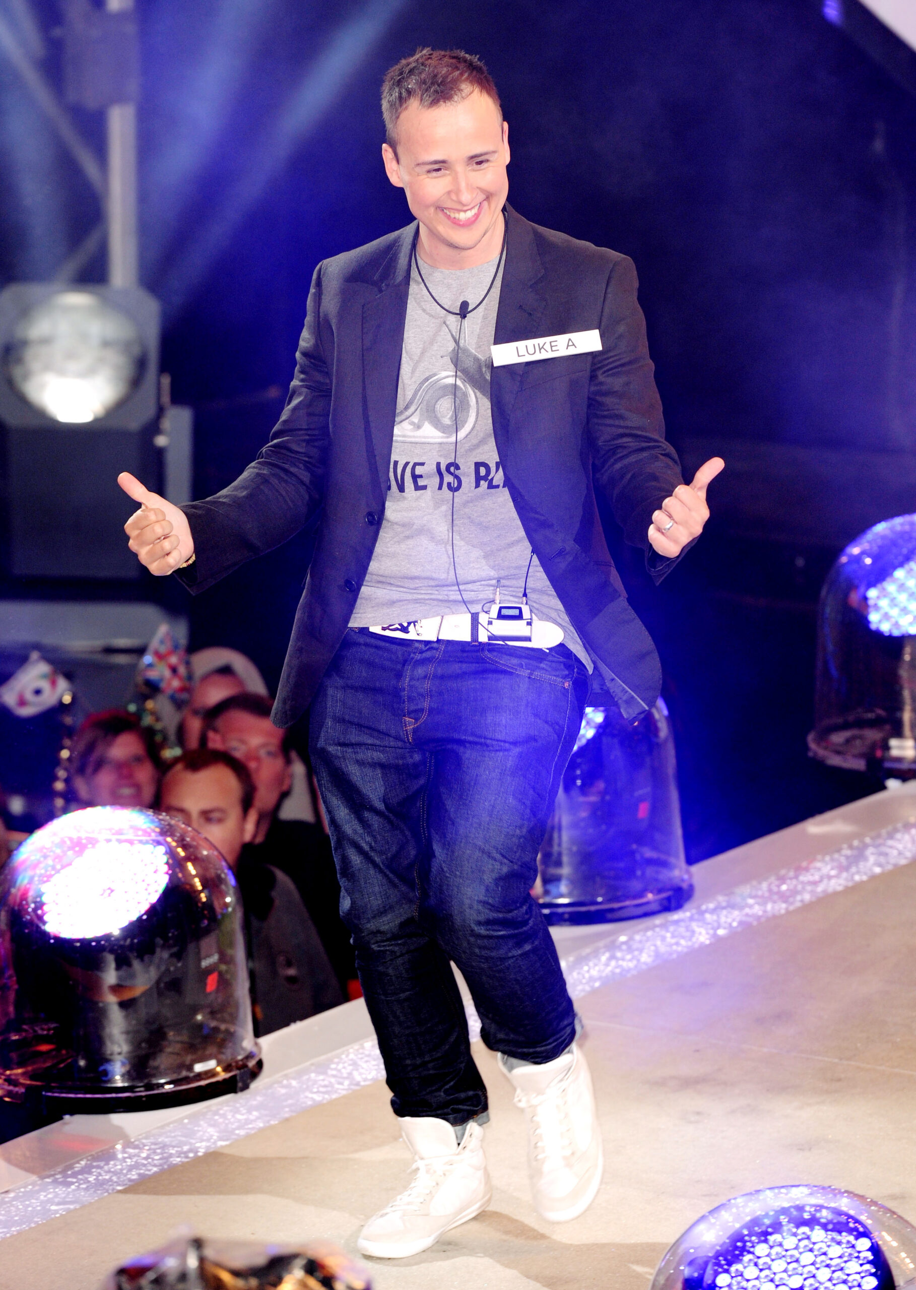 Big Brother winner Luke Anderson worked it for the crowd