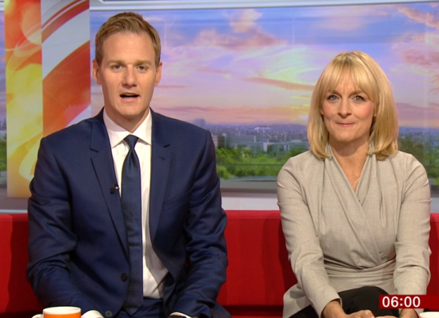 Dan Walker and Louise Minchin on BBC Breakfast