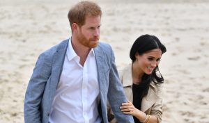Prince Harry and Meghan Markle on their Royal visit to South Melbourne Beach