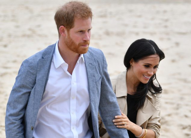 Prince Harry and Meghan Markle on their Royal visit to South Melbourne Beach