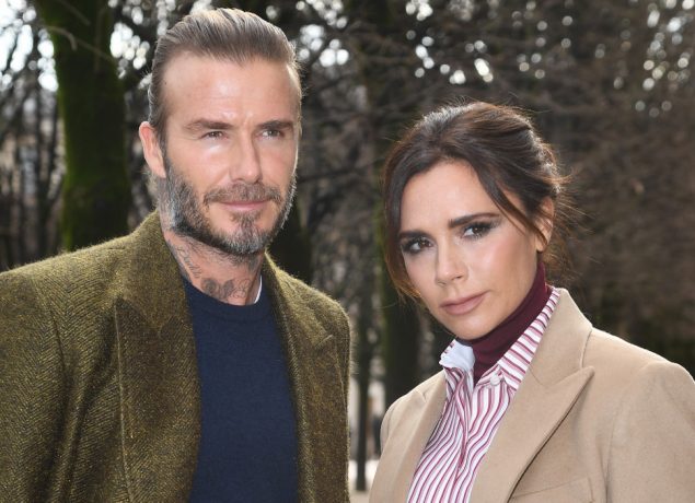 David Beckham and Victoria Beckham attend the Louis Vuitton Menswear Fall/Winter 2018-2019 show as part of Paris Fashion Week
