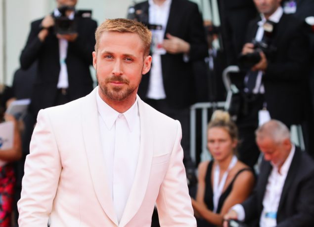 Ryan Gosling walks the red carpet ahead of the opening ceremony and the 'First Man' screening