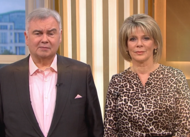Eamonn Holmes and Ruth Langsford on This Morning