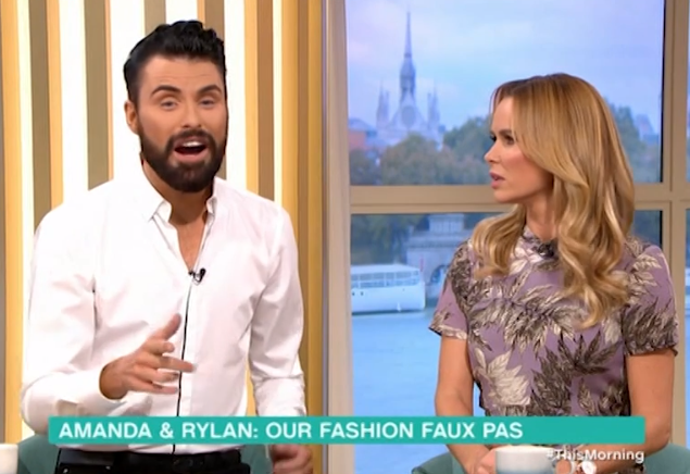 Rylan Clark-Neal and Amanda Holden on This Morning
