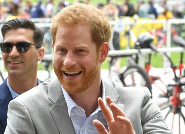 Prince Harry, Duke of Sussex attends the Invictus Games Cycling at the Royal Botanical Gardens in Sydney, Australia
