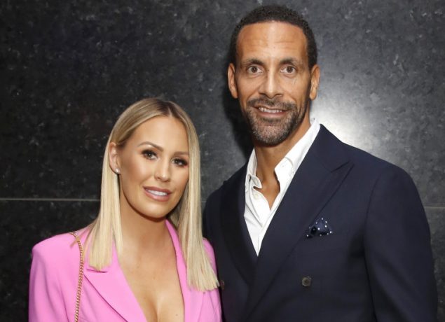 Rio Ferdinand And Partner Kate Wright Open New Aston Martin Showroom In London