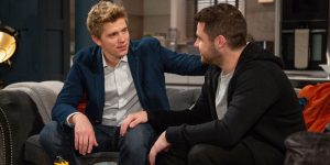 Emmerdale ITV Robert and Aaron