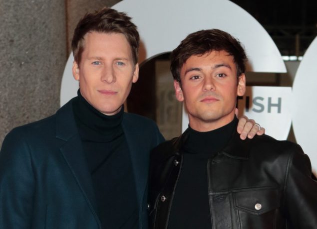 Dustin Lance Black and Tom Daley at GQ Celebrates Its 30th Anniversary ate Sushisamba Covent Garden
