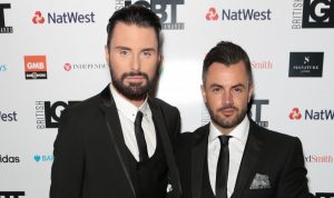 Rylan Clark-Neal and husband Dan at the British LGBT Awards