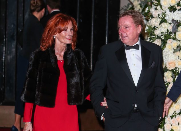 Harry Redknapp and wife Sandra at Wedding of Christine Bleakley and Frank Lampard at St. Paul's Knighstbridge