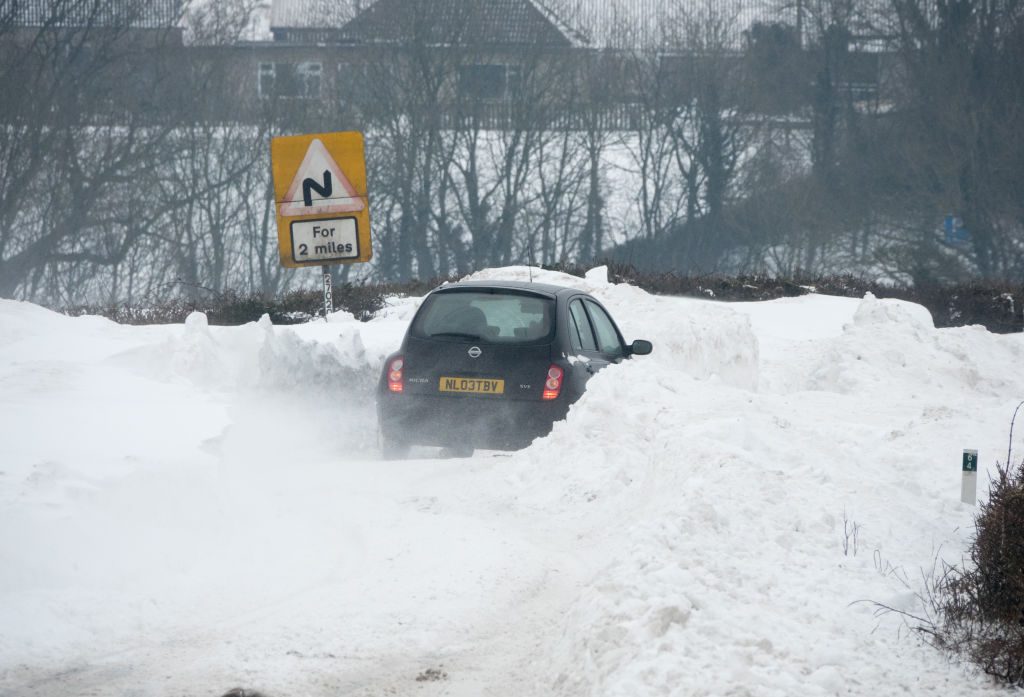 snowed in vehicle Getty