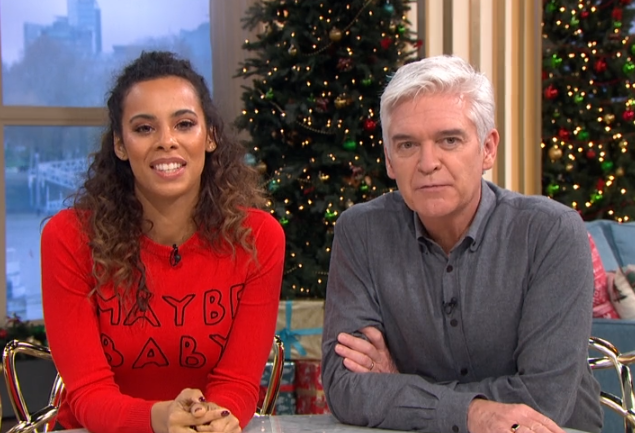 Rochelle Humes and Phillip Schofield on This Morning