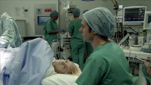 Katie's character is battling cancer after giving birth in Coronation Street (Credit: ITV)