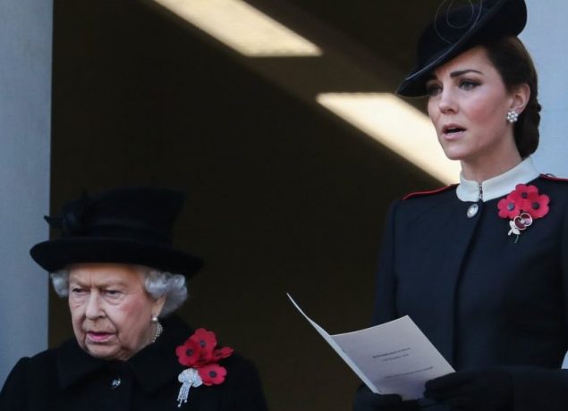 The Queen, accompanied by senior members of the Royal Family attends the Remembrance Day Parade at The Cenotaph on the centenary of the end of the First World War.