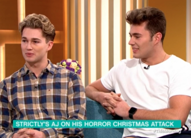 AJ Pritchard and brother Curtis on This Morning