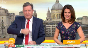 Piers Morgan and Susanna Reid on GMB