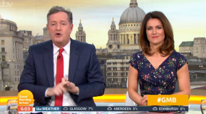 Piers Morgan and Susanna Reid on GMB