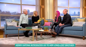 Kerry Katona and long-lost brother on This Morning