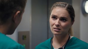 Alicia leaves Casualty - and Ethan - for good (Credit: BBC)