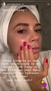 Victoria Beckham on Instagram stories