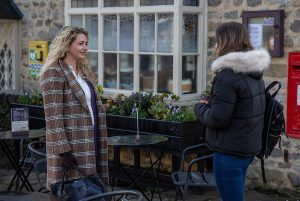 Maya stirs the pot between Jacob, Liv and Gabby (Credit: ITV)