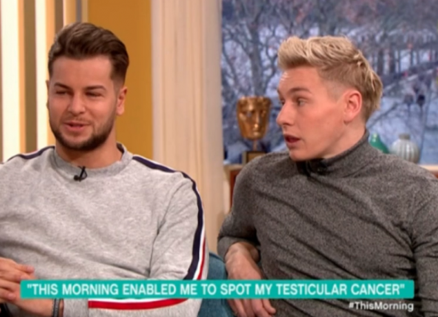 Chris Hughes and brother Ben on This Morning