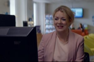 Sheridan Smith Cleaning Up (Credit: ITV Player)
