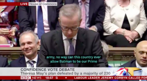Michael Gove Batman speech