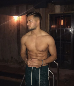 Chris gets out his abs