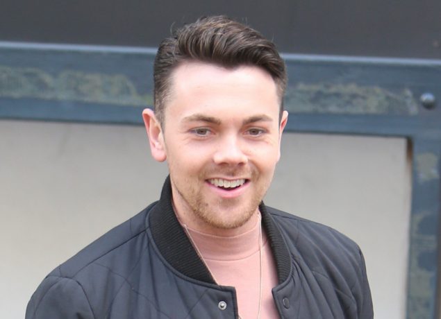 Ray Quinn outside ITV Studios today