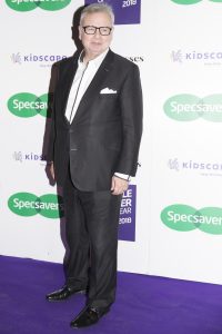 Eamonn on the blue carpet at Spectacle Wearer of the Year