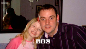 Simon Dobbins and daughter before the attack
