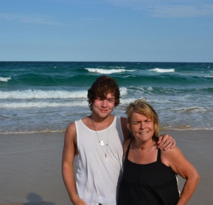 Linda Robson with son Louis