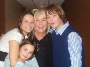 Linda Robson and her kids