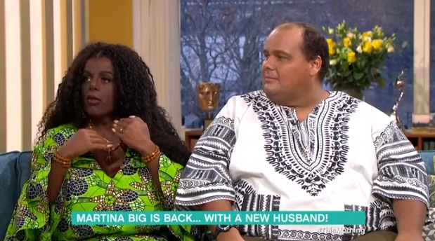 Martina Big and husband Michael on This Morning