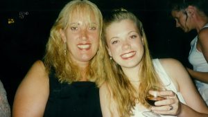 Gemma with her mum when she was younger