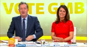 Piers Morgan and Susanna Reid on GMB