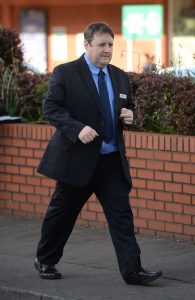 Peter Kay on set of Car Share