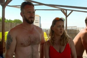 James and Ola weren't happy to be sharing a coach with Roxanne (Credit: WENN)