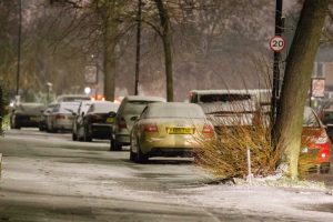 Snowfall in Northolt, West London Featuring: Atmosphere, View Where: London, United Kingdom When: 22 Jan 2019 Credit: Wheatley/WENN