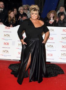 Gemma Collins at the National Television Awards at The O2